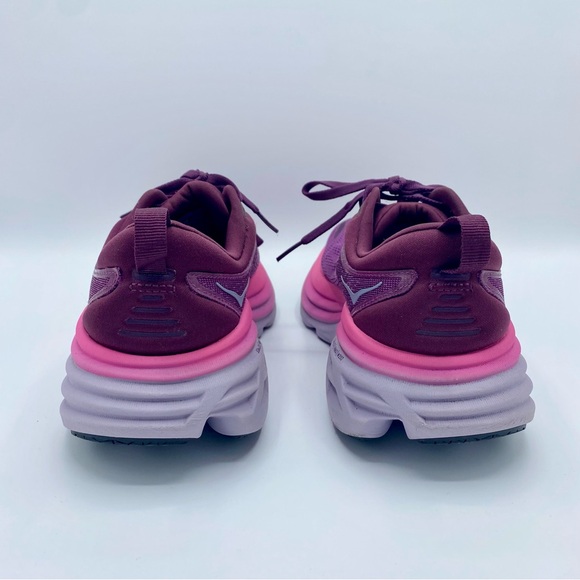 HOKA Beautyberry Grape Wine Bondi 8 Running Shoe Sneaker Size 8 - Picture 8 of 12